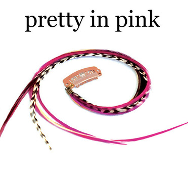 Quill Clips - pretty in pink:  (© © fine FEATHERHEADS)