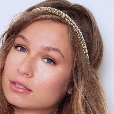 Bond Headband gold - silver:  (© © Great Lengths)