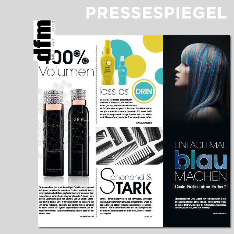 Einfach mal Blau machen, dfm, Heft 97/Februar 2020 (© dfm - Das Friseurmagazin)