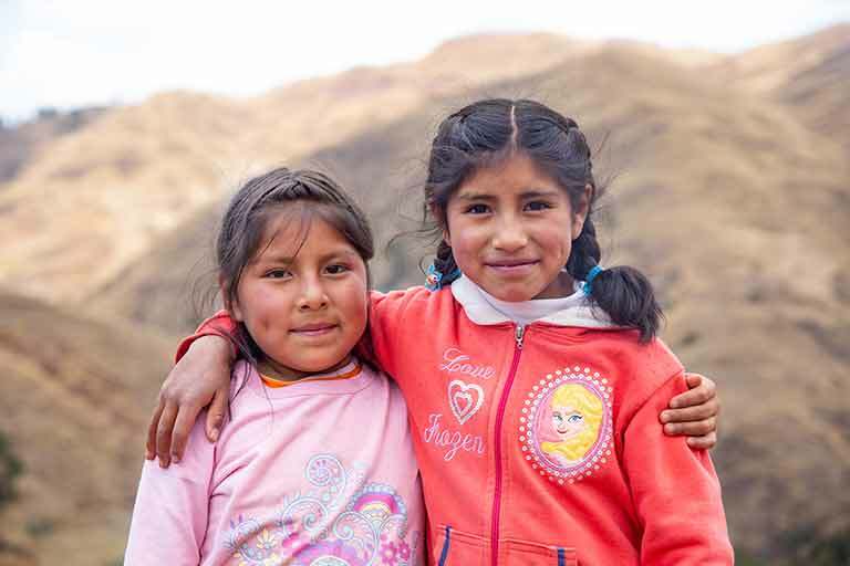 Zwei peruanische Mädchen