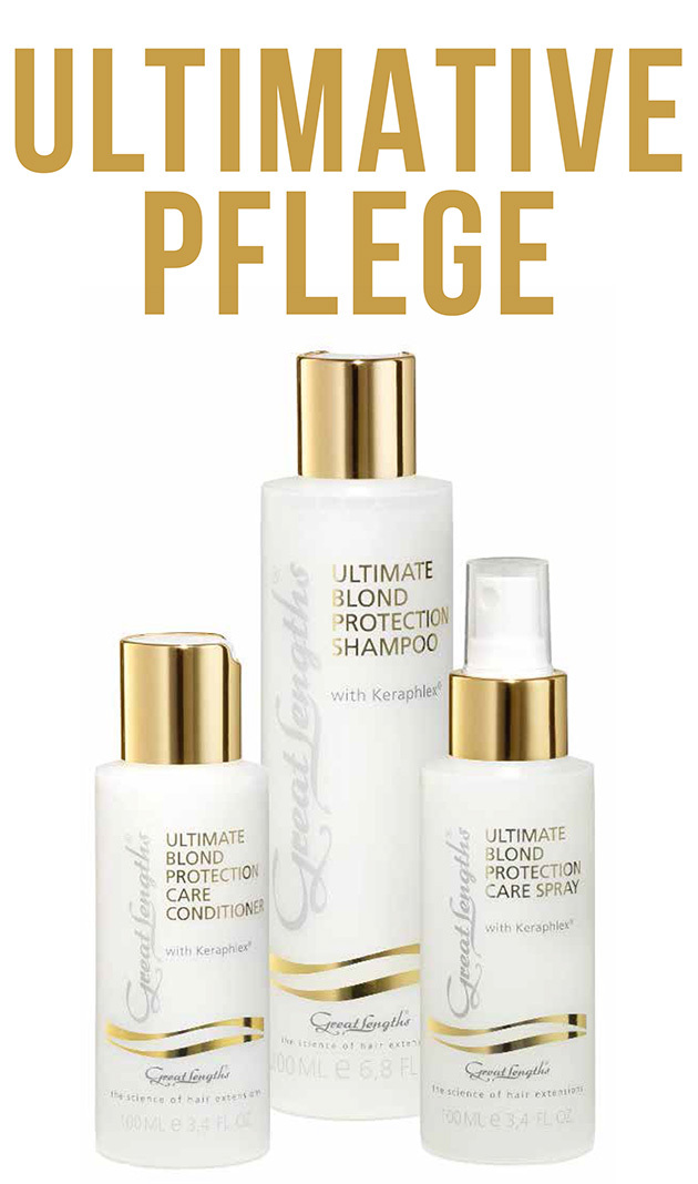 Ultimate Blond 3er Set + gratis GL Pouch (© Great Lengths)