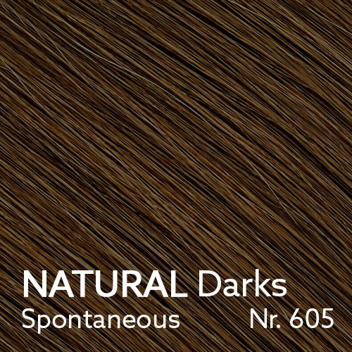 NATURAL Darks - Spontaneous Nr. 605 - 3 Längen (30cm, 40cm, 50cm) (© YOUYOU Hair)