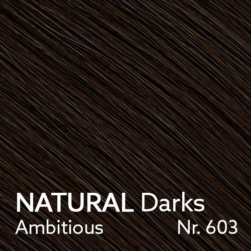 NATURAL Darks - Ambitious Nr. 603 - 3 Längen (30cm, 40cm, 50cm) (© YOUYOU Hair)