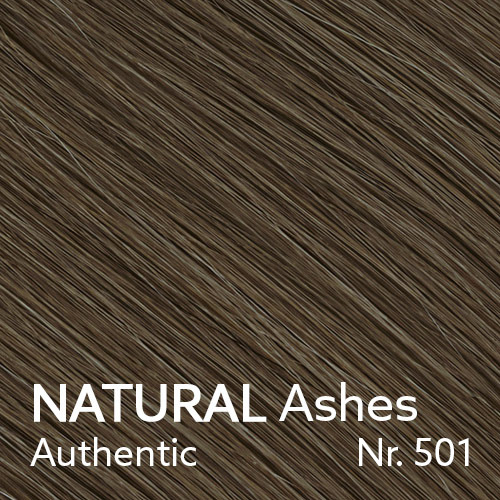 NATURAL Ashes - Authentic - Nr. 501 - 3 Längen (30 cm, 40 cm, 50 cm) (© YOUYOU Hair)