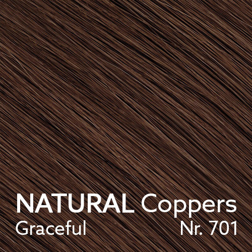 NATURAL Coppers - Craceful - Nr. 701 - 3 Längen (30 cm, 40 cm, 50 cm) (© YOUYOU Hair)