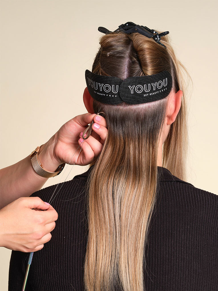 Y0UYOU Tressen, Step 1 (© YOUYOU Hair)