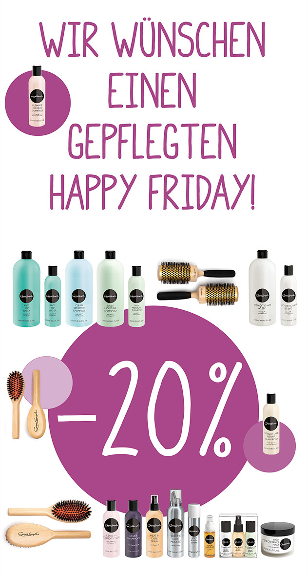 Happy Friday -20% auf Haarpflege (© Great Lengths)