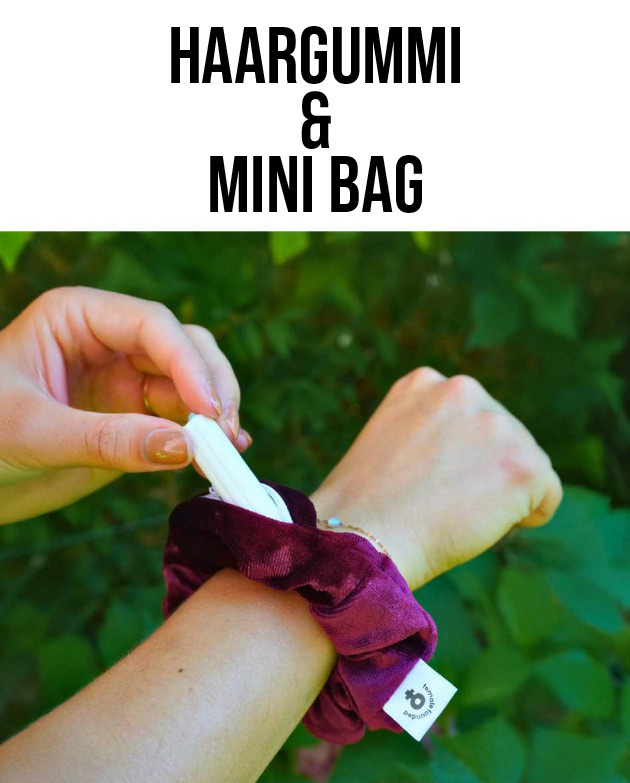 Haargummi mit Minibag (© Great Lengths)