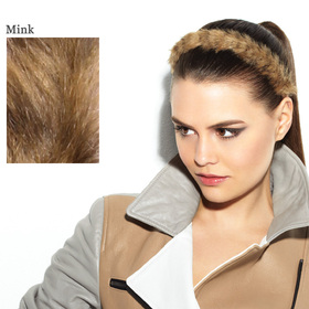 FAUX FUR HEADBAND Mink:  (© Great Lengths)