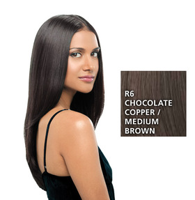 Hairdo 22 inch Clip in Straight, Medium Brown:  (© HAIRUWEAR)