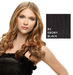 Hairdo 23 inch Clip in Wavy, Ebony Black:  (© HAIRUWEAR)