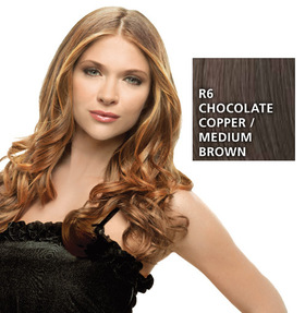 Hairdo 23 inch Clip in Wavy, Chocolate Copper:  (© HAIRUWEAR)