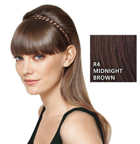 French Braid Band, geflochtenes Haarband, Midnight Brown:  (© HAIRUWEAR)