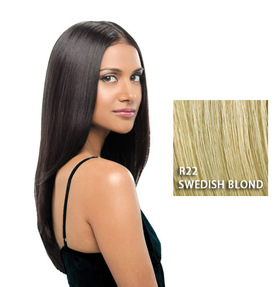 22" Straight Extension, Swedish Blond, Hairdo:  (© Great Lengths)