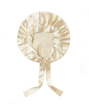 Silk Bonnet - Seidenhaube (100% Seide) Champagne:  (© Great Lengths)