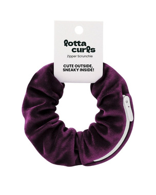 Zipper Scrunchie Berry:  (© Great Lengths)