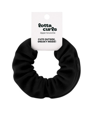 Zipper Scrunchie Black:  (© Great Lengths)