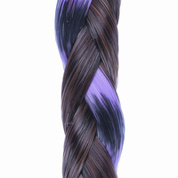 CLIP IN BEADED BRAID R4 purple:  (© Great Lengths)