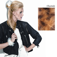 FAUX FUR SNAP WRAP Cheetah