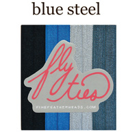 Fly Ties Haarbänder Farbe: blue steel:  (© Great Lengths)