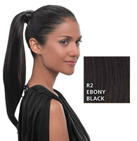 Simply Straight Pony, Ebony Black:  (© HAIRUWEAR)