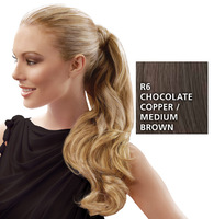 23 inch Wrap Around Pony, Chocolate Copper (© HAIRUWEAR) 23 inch Wrap Around Pony, Chocolate Copper: (© HAIRUWEAR)