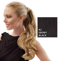 23 inch Wrap Around Pony, Ebony Black (© HAIRUWEAR) 23 inch Wrap Around Pony, Ebony Black: (© HAIRUWEAR)