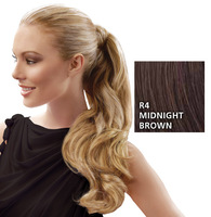 23 inch Wrap Around Pony, Midnight Brown:  (© HAIRUWEAR)