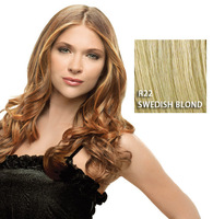23" Clip in Wavy Extension, Swedish Blond