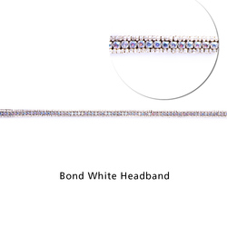 Bond White Headband, Zoom (© TASSEL) Bond White Headband, Zoom: (© TASSEL)