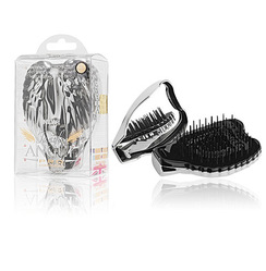 Tangle Angel PRO Compact Titainium in durchsichtiger Box:  (© Great Lengths)