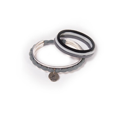 Hair Tie Cuff Silver