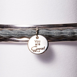 Hair Tie Cuff Silver, Zoom:  (© Great Lengths)
