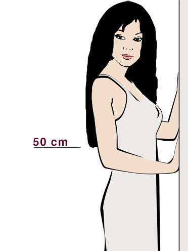 50 cm Haarverlängerung (© Great Lengths)