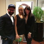 Anita Lafer mit Ronja Hilbig und Dieter Ferschinger, Berlin Fashion Week (© Great Lengths)