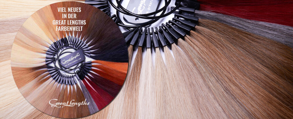 Das topaktuelle Farben-Sortiment von Great Lengths (© Great Lengths)