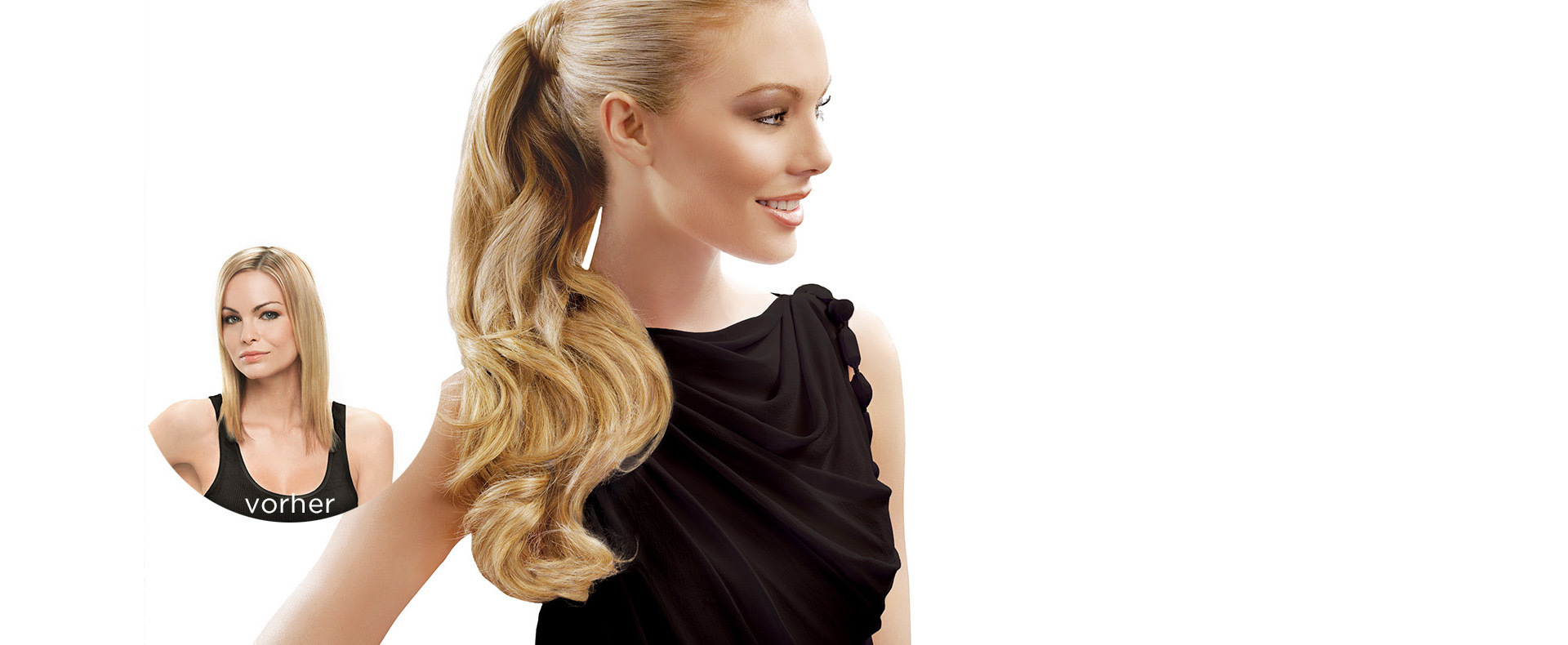 Hairdo, Clip-in-Extensions (© Great Lengths)