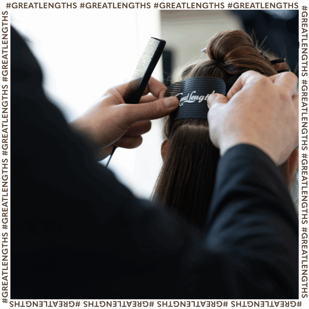 Professionelle Einarbeitung der Extensions (© Great Lengths)