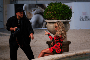 Behind the Scenes, Shooting Sylvie Meis (© Great Lengths)