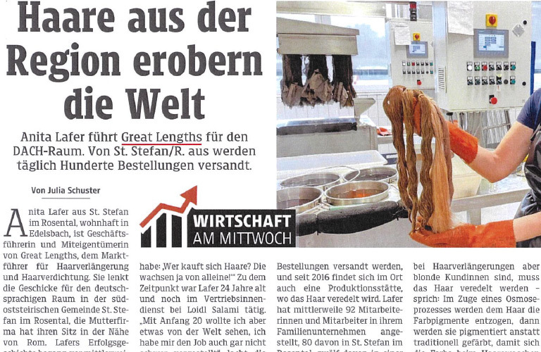 Haare aus der Region erobern die Welt (© Kleine Zeitung Südoststeiermark)