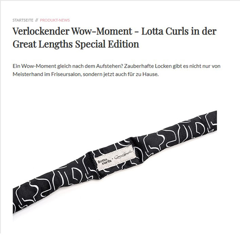 friseur.com, Lotta Curls in der Great Lengths Special Edition (© friseur.com)