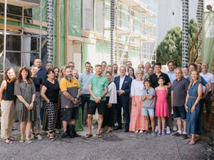 Baustellenbesuch beim SOS Kinderdorf in Graz (© Fotocredit Stefan Janisch)