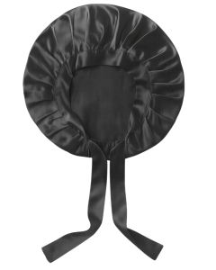 Silk Bonnet - Seidenhaube (100% Seide) Black