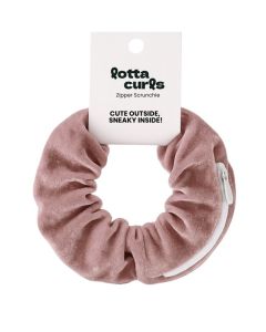 Zipper Scrunchie Blush